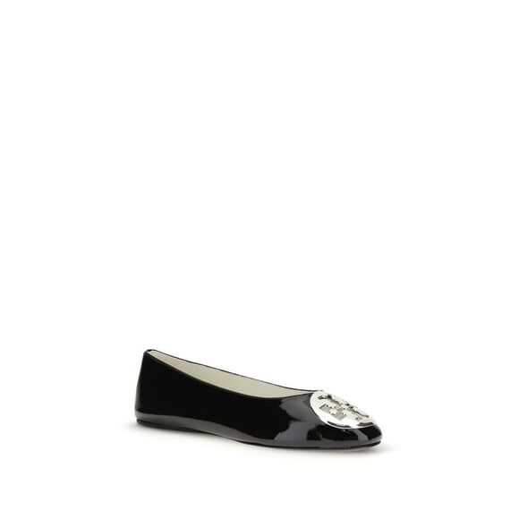 Tory Burch Black Calf Leather Bos Taurus Ballet Women\'s Flats